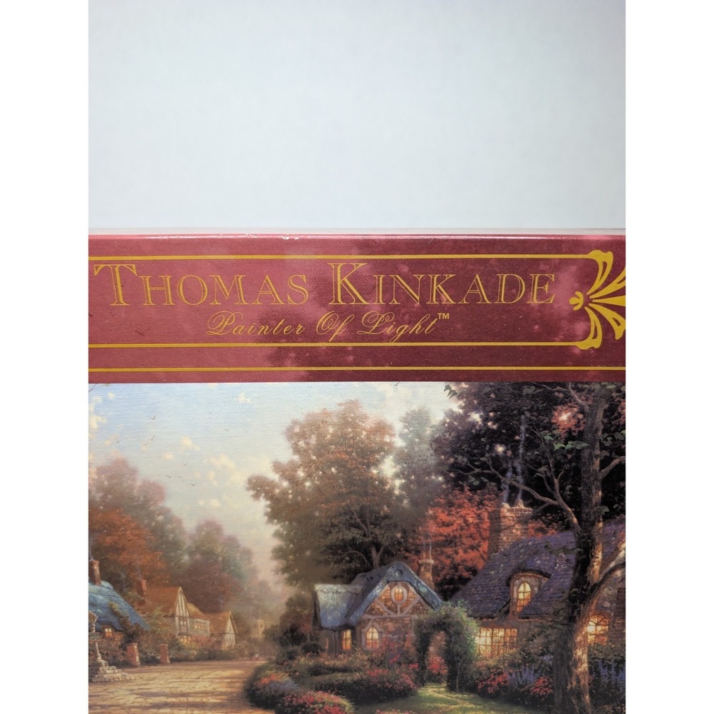 Thomas Kinkade Cobblestone Lane 1000 Piece Jigsaw Puzzle Sealed Complete - Picture 2 of 4